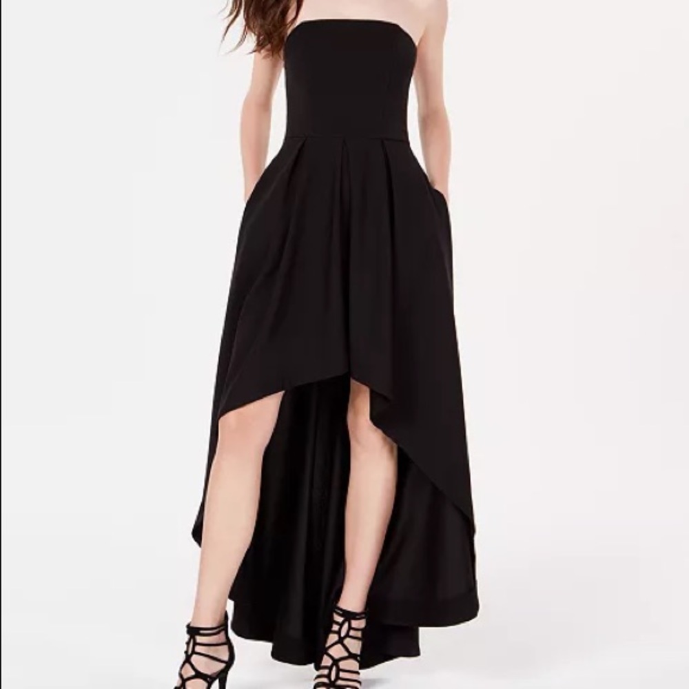 Black High Low Juniors Dress - Picture 1 of 5
